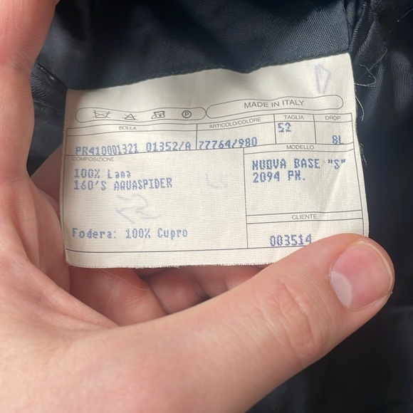 Isaia Aquaspider 160’s Charcoal Jacket - Picture 8 of 12